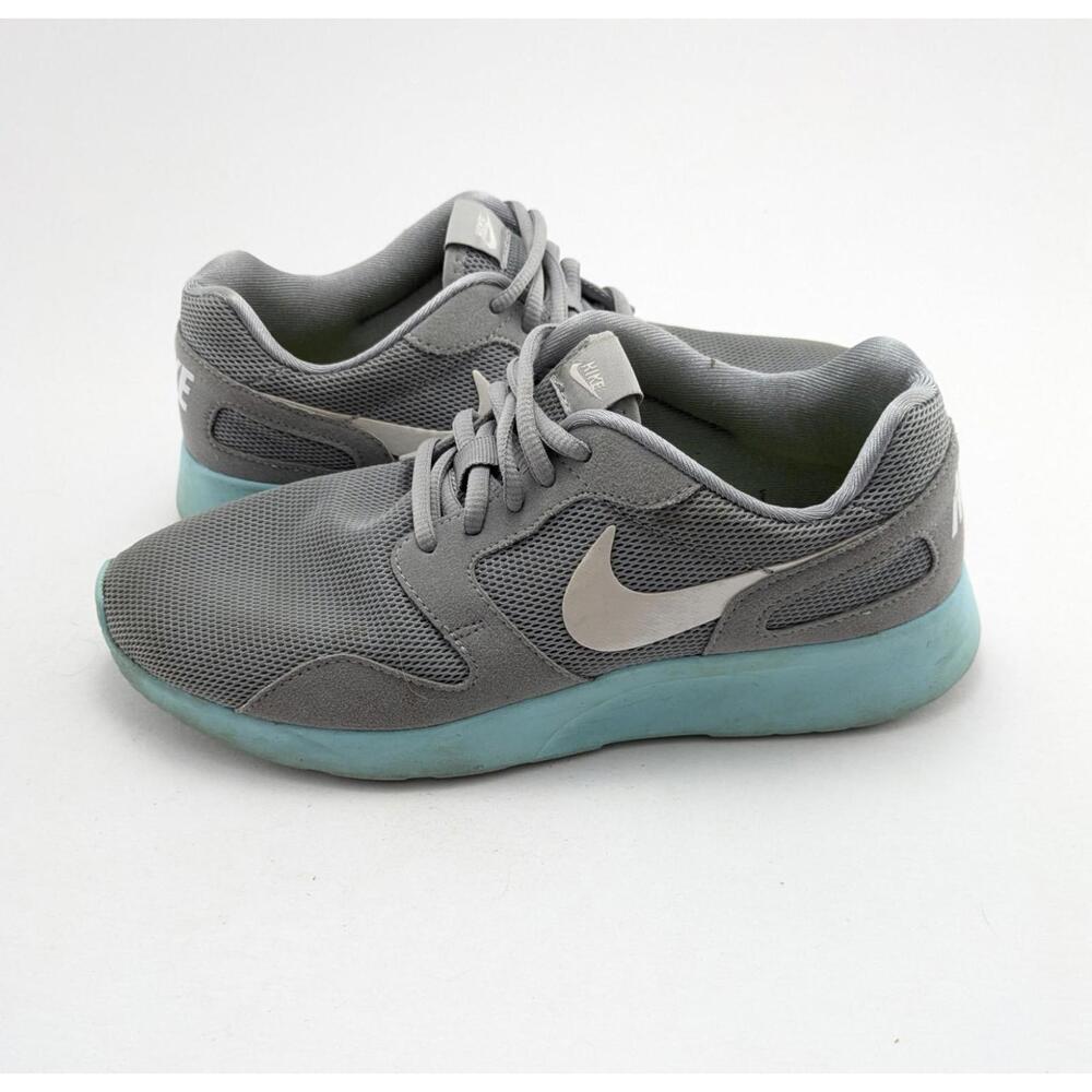 Womens Nike Light Gray Blue Athletic Lace Up Running Shoes 654845-013‎ Size 8.5